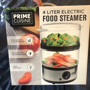Silver Electric Food Steamer